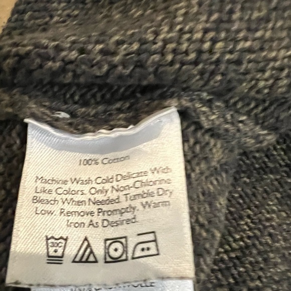 Eddie Bauer Cotton Knit Men’s Pullover Sweater Greenish/Gray Size Large - Picture 6 of 6